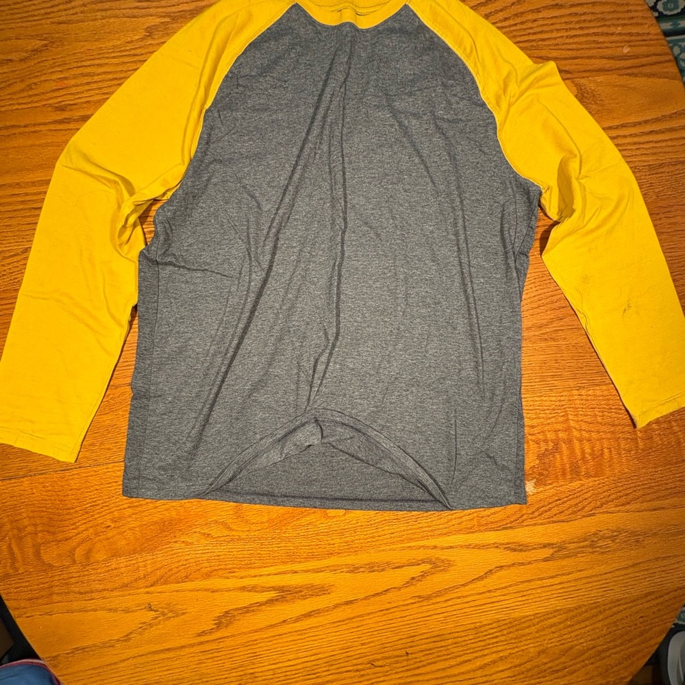 George Gray and Yellow Long Sleeve Tee